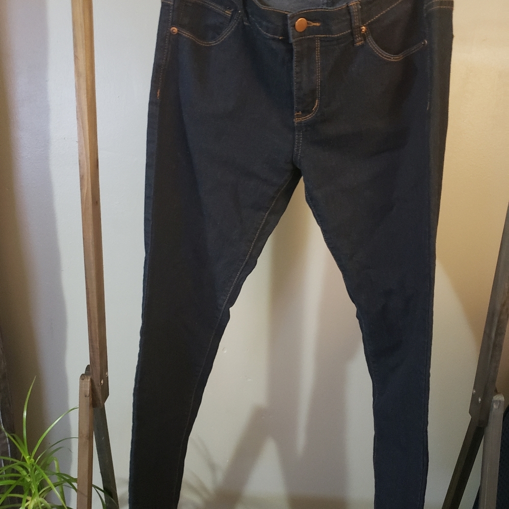 Dark blue jeans